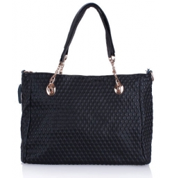 Dissa Embossed Leather Hobo Shoulder