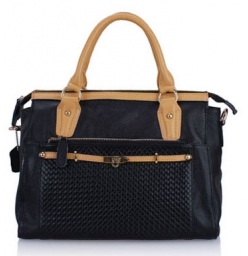 Dissa Nappa Leather Hobo Tote Bag -B