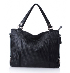 Dissa Embossed Leather Shoulder Hand