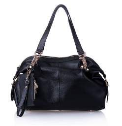 Dissa Cowhide Shoulder Bag with Smal