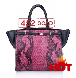 Dissa Batwing Design Tote Bag-Red