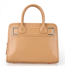 Snake Skin Cowhide Cat Handbag Purse