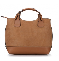 Cowhide Nubbuck Cross-Body Handbag T