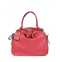 Dissa Zipper Genuine Leather Tote Ba