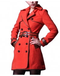 Dissa Double-breasted Belted Coat-Or
