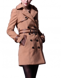 Dissa Double-breasted Belted Coat-Ap