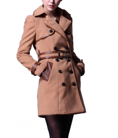 Dissa Double-breasted Belted Coat-Ap