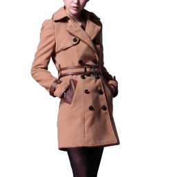 Dissa Double-breasted Belted Coat-Ap