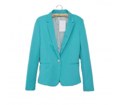 Dissa Candy Color One Button Blazer-