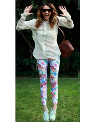 Dissa Flower Printing Skinny Casual 