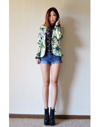 Dissa Floral Print Long Sleeve Casua