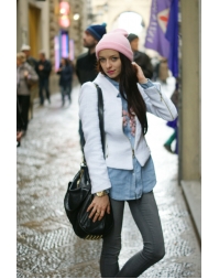 Vivilli Juniors Textured Knit Zipper