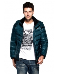 Dissa Zipper Closure Hooded Down Coa
