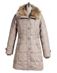 Vivilli Zipper Closure Hooded Down C