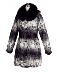 Vivilli Belted Down Coat with Remova