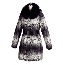 Vivilli Belted Down Coat with Remova