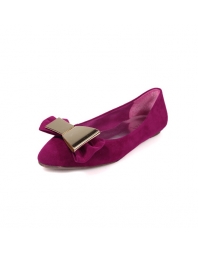 Bow Details Pointed Toe Flats