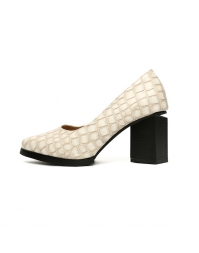 Stone Pattern Pointed Toe Heels